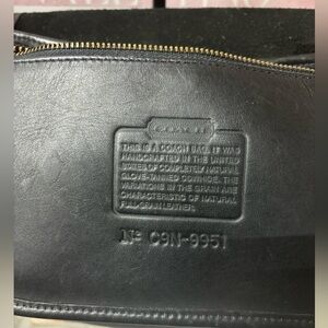 Coach Black Leather Men's Briefcase